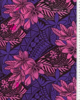 Polynesian Fabric HUAHINE Purple - Tissushop